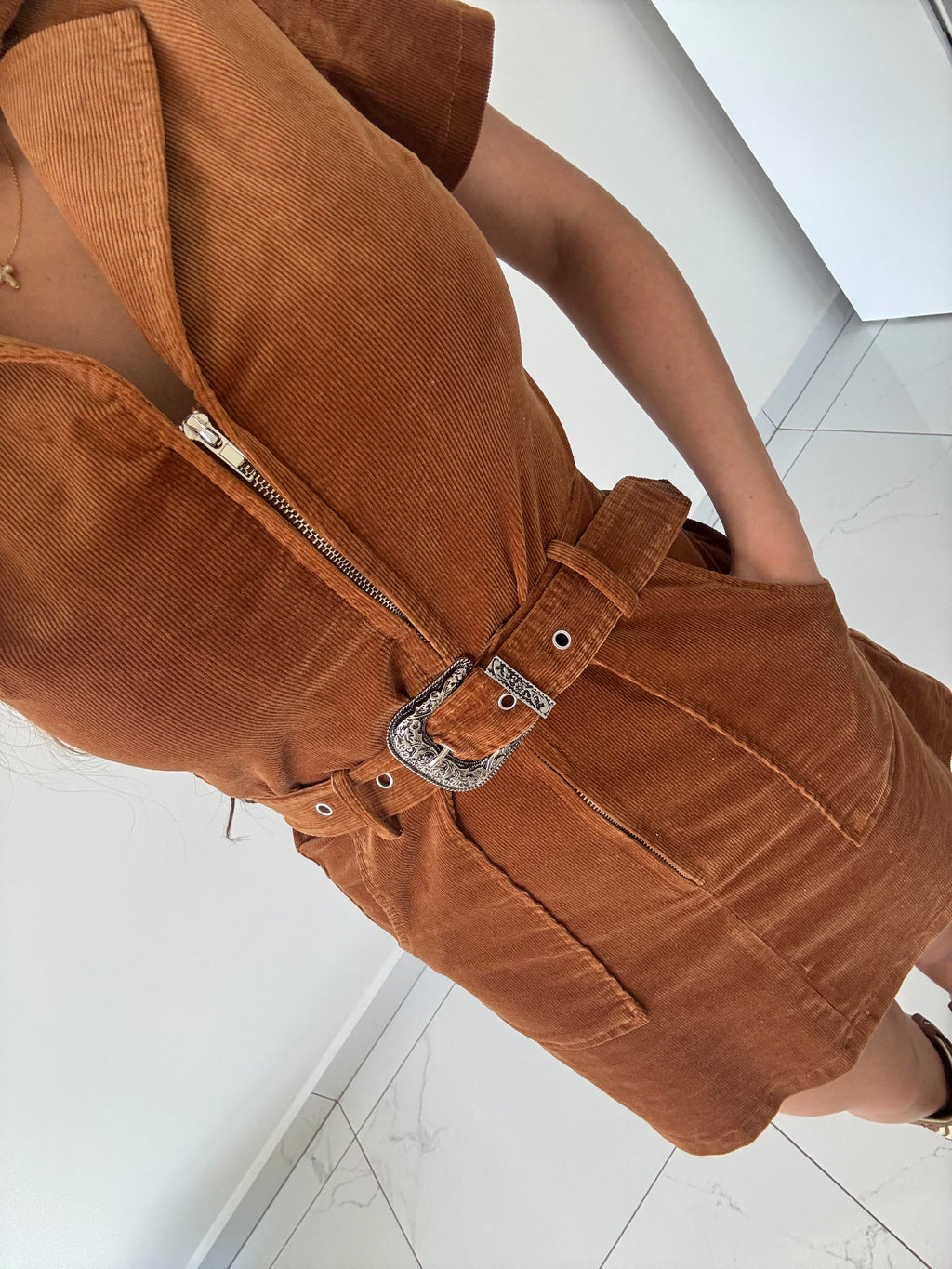 VESTIDO CAMEL