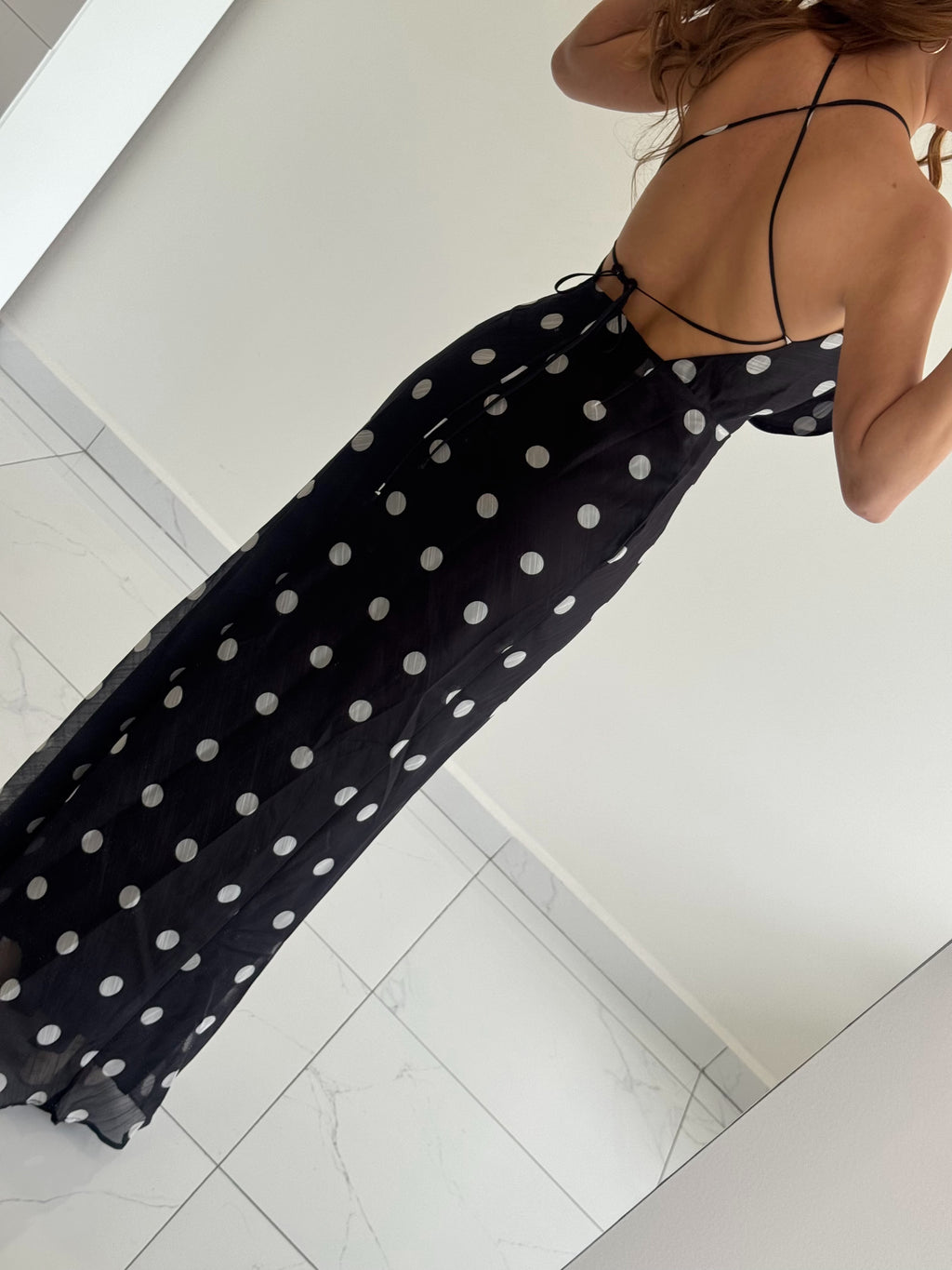 VESTIDO FLOR CON LUNARES