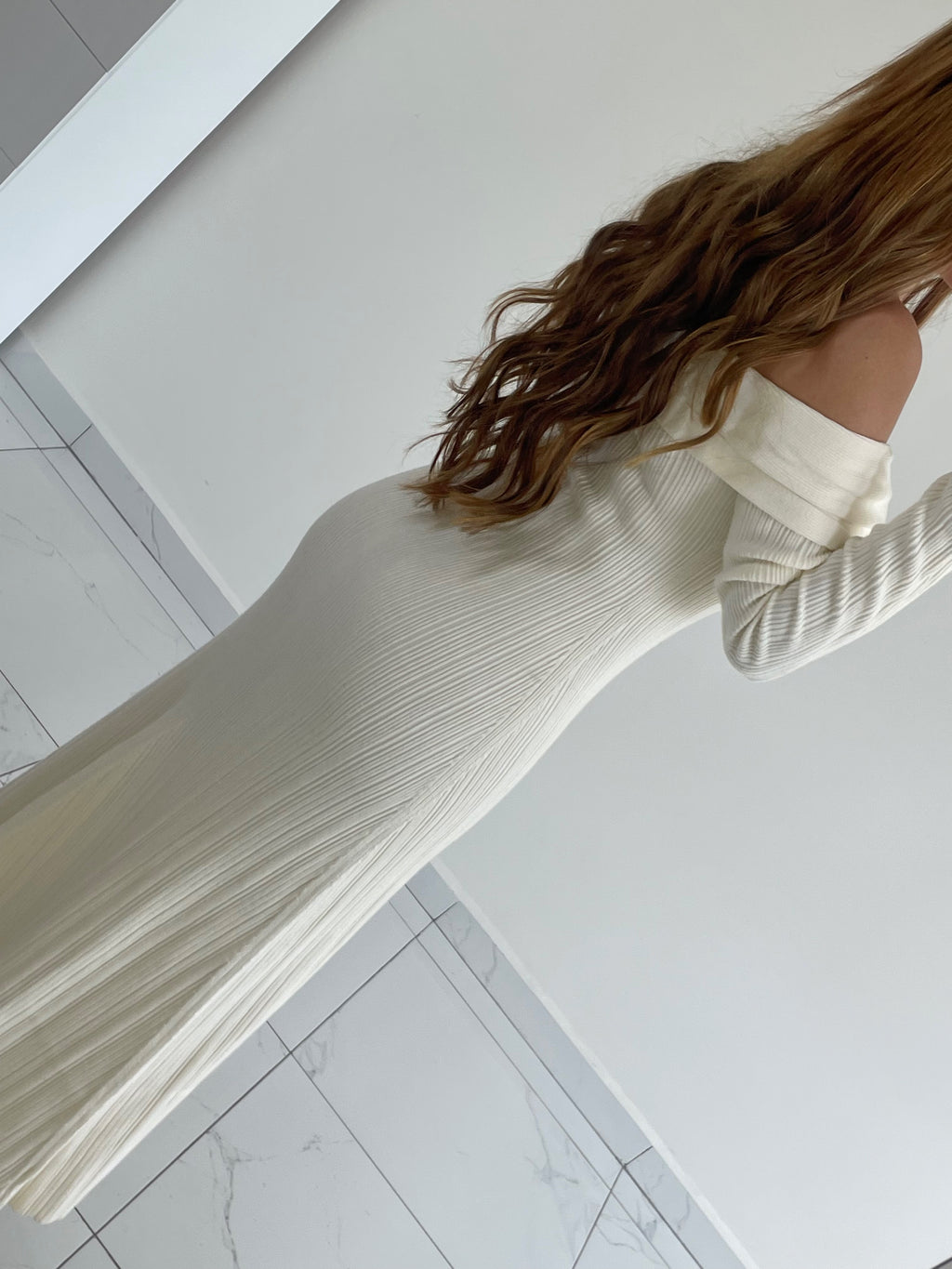 VESTIDO DE PUNTO IVORY