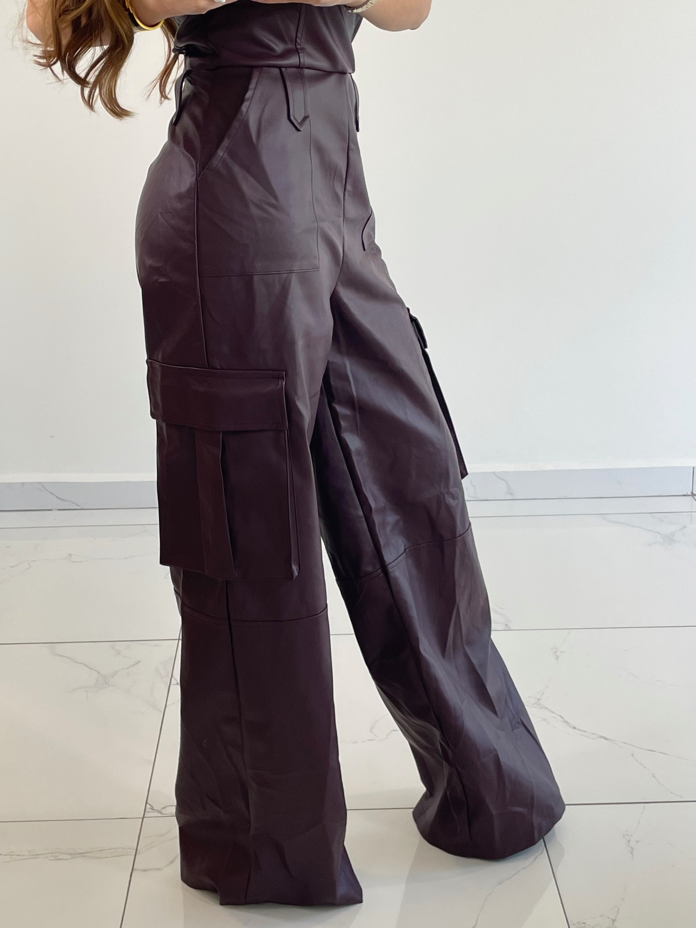 STRAPLESS CARGO JUMPSUIT